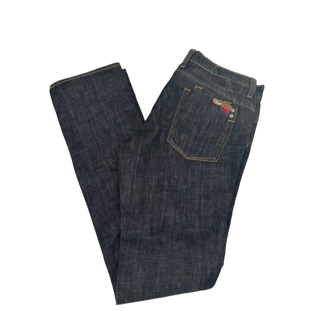Blue Cult The Duffs Black Wash Premium Denim Bootcut Jeans 32 Low Rise